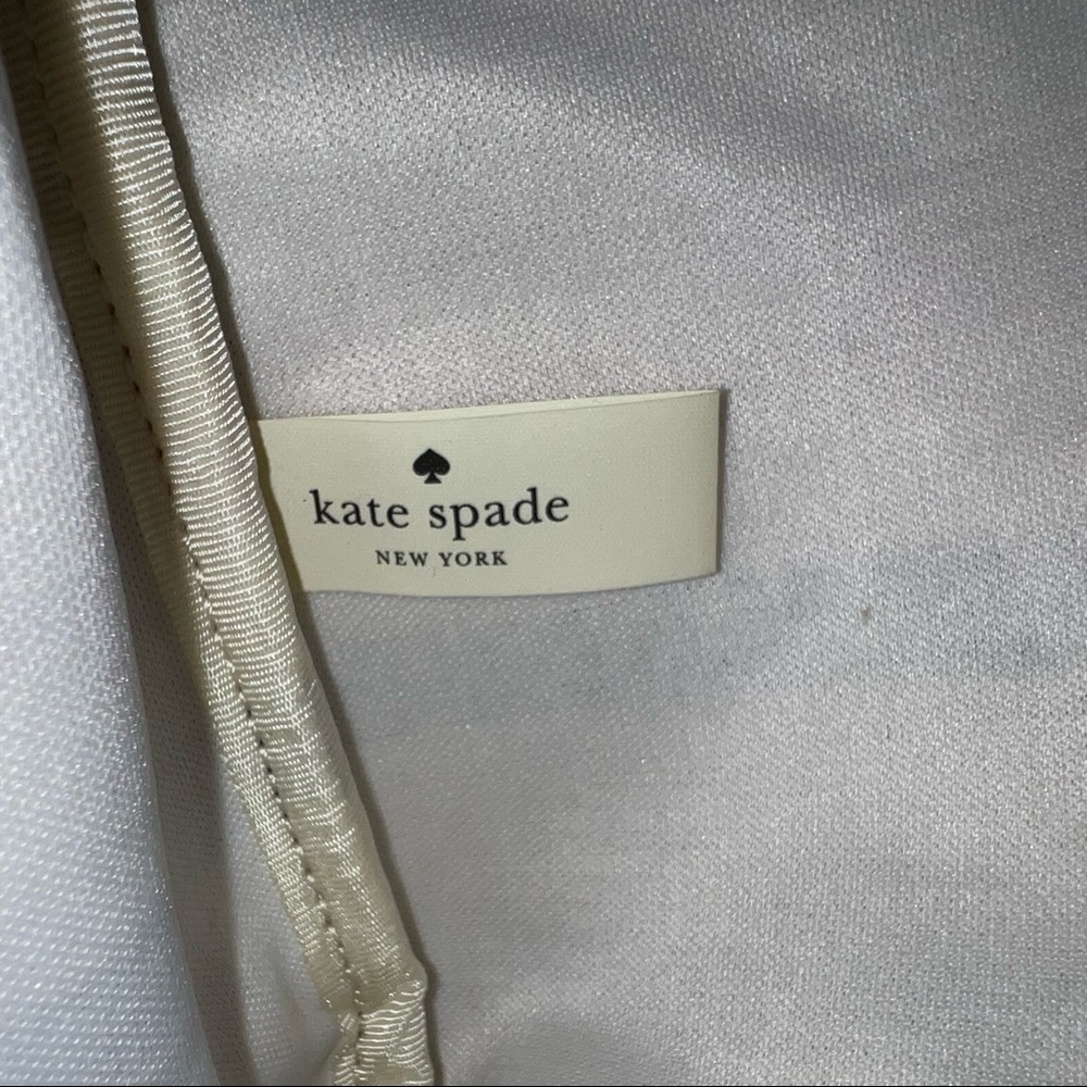 KATE SPADE Fairmont Stripe Canvas Tote Bag Bow - Picture 8 of 11
